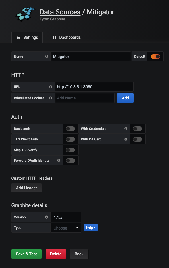 Access to the Grafana interface :: Eng